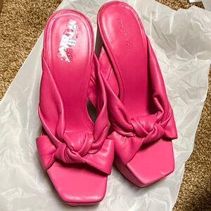 Open Edit Elegant platform Pink Women's Shoes sz 7